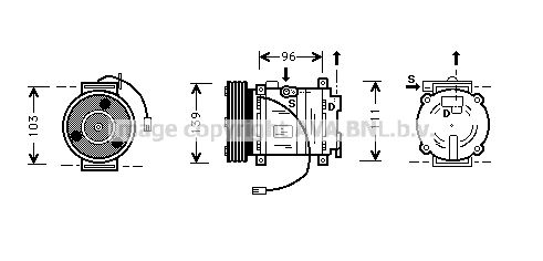 AVA QUALITY COOLING Компрессор, кондиционер MZK007